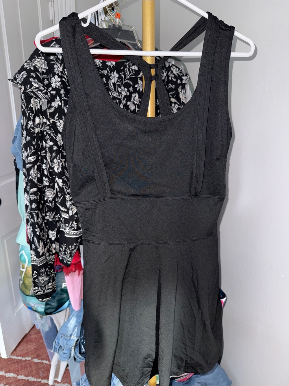 Amazon Black Mini Dress with Scoop Neck